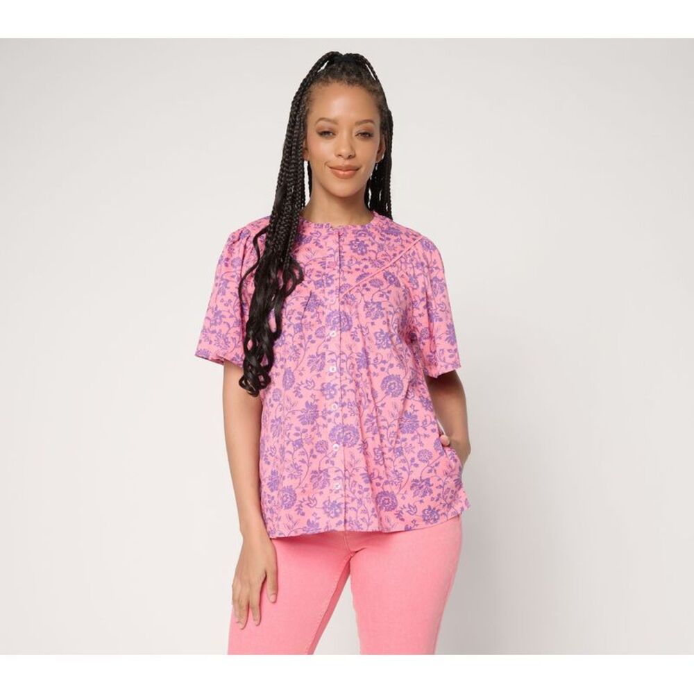Fashion Women's Top Sz M Make Your Selection: LOGO by Lori Multi-colored